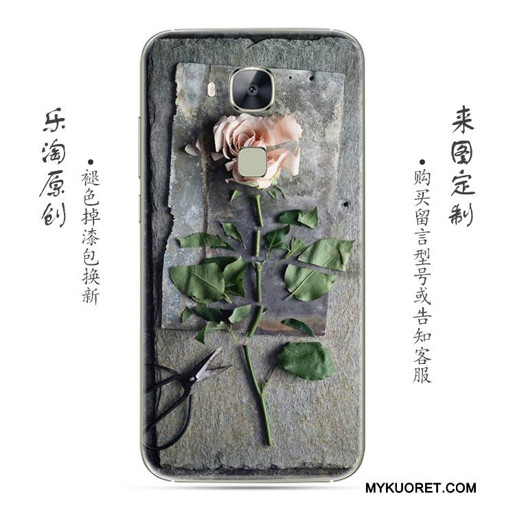 Kuori Huawei G7 Plus Luova Puhelimen Kuoret Kukka, Kotelo Huawei G7 Plus Pehmeä Neste Jauhe Läpinäkyvä