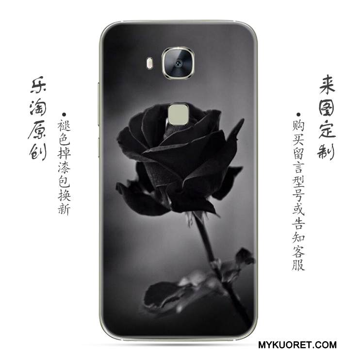 Kuori Huawei G7 Plus Luova Puhelimen Kuoret Kukka, Kotelo Huawei G7 Plus Pehmeä Neste Jauhe Läpinäkyvä