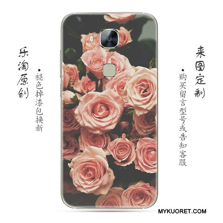Kuori Huawei G7 Plus Luova Puhelimen Kuoret Kukka, Kotelo Huawei G7 Plus Pehmeä Neste Jauhe Läpinäkyvä
