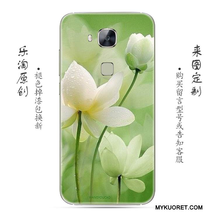 Kuori Huawei G7 Plus Luova Puhelimen Kuoret Kukka, Kotelo Huawei G7 Plus Pehmeä Neste Jauhe Läpinäkyvä