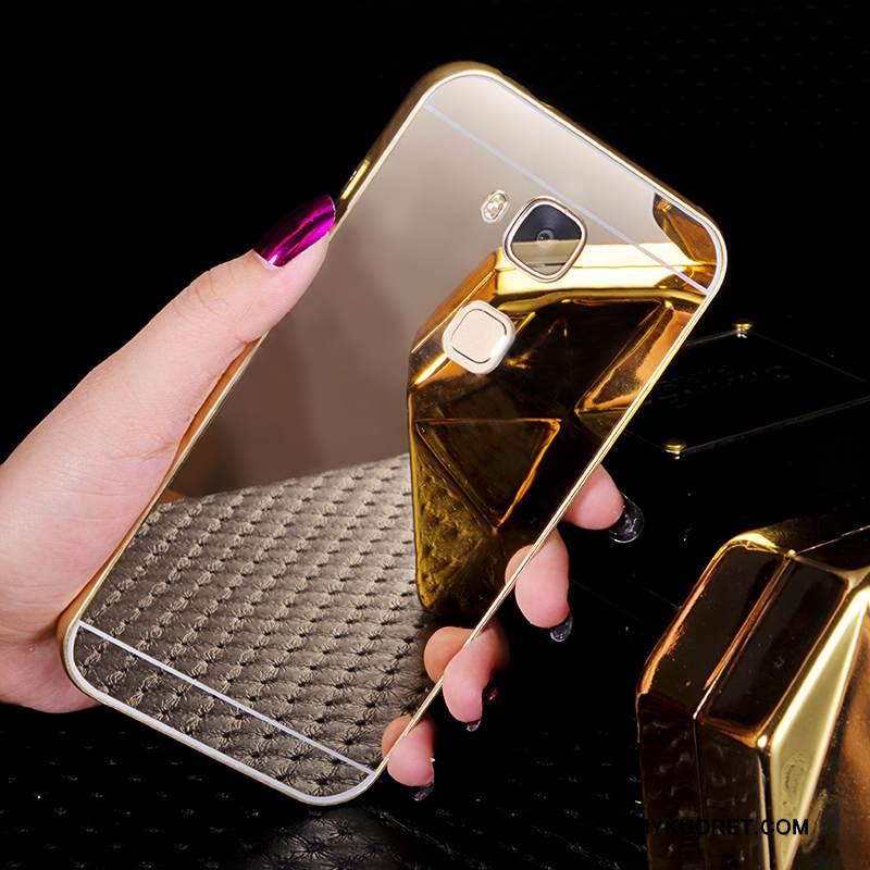 Kuori Huawei G7 Plus Metalli Kehys Jauhe, Kotelo Huawei G7 Plus Puhelimen Kuoret Peili