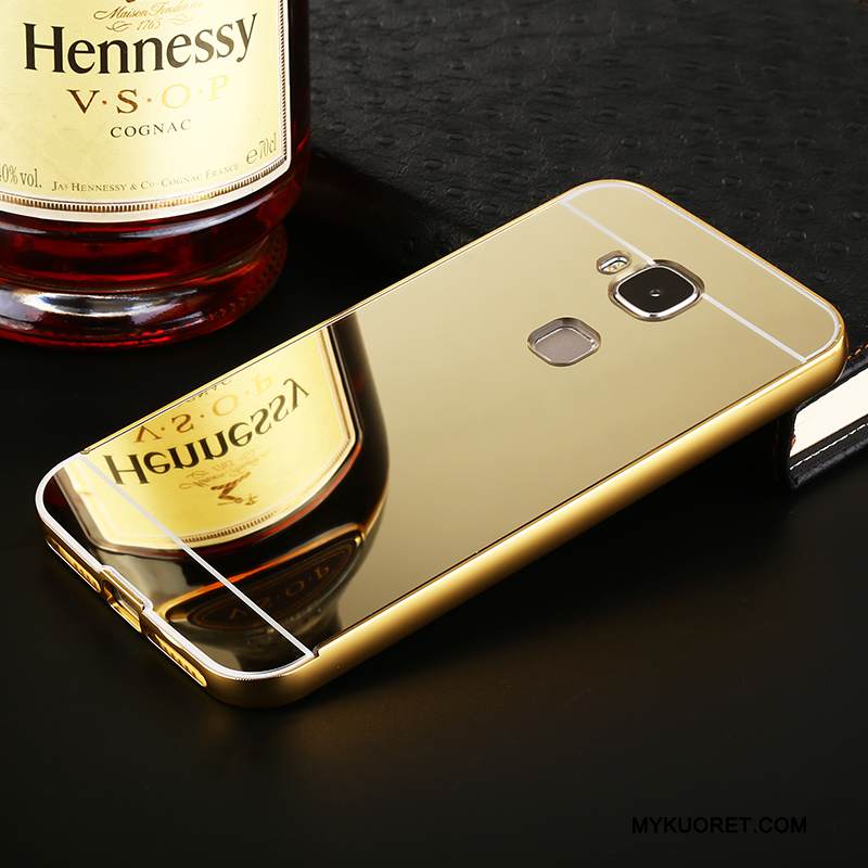 Kuori Huawei G7 Plus Metalli Kulta Kova, Kotelo Huawei G7 Plus Suojaus Murtumaton Puhelimen Kuoret