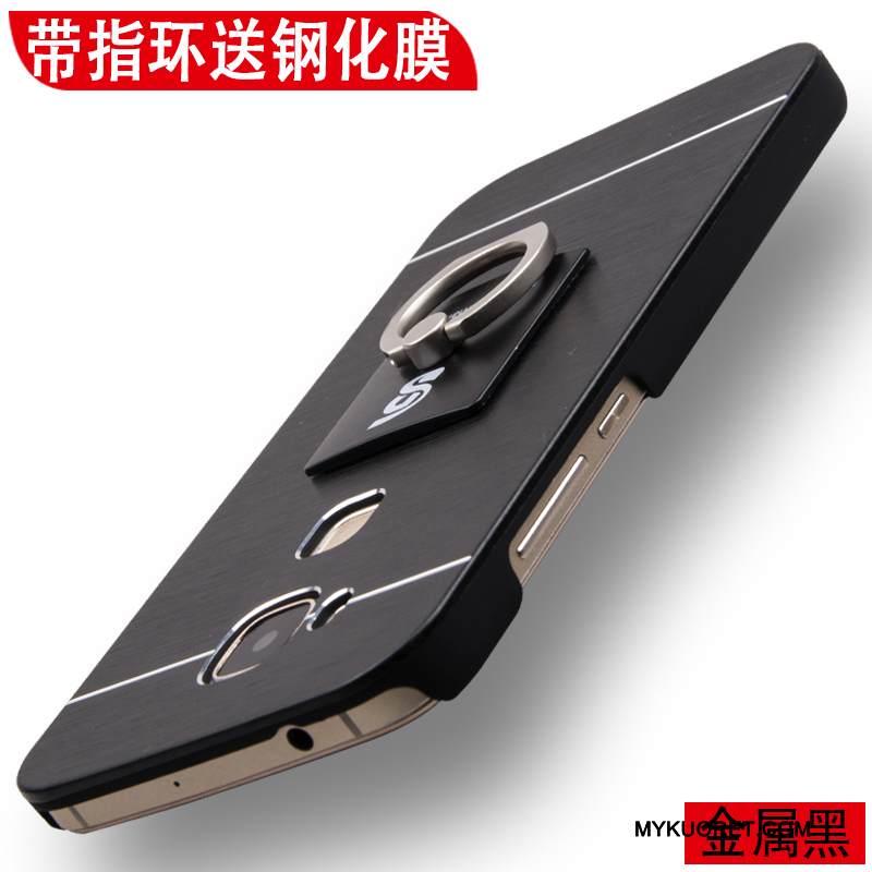 Kuori Huawei G7 Plus Metalli Pesty Suede Kova, Kotelo Huawei G7 Plus Suojaus Kulta Murtumaton