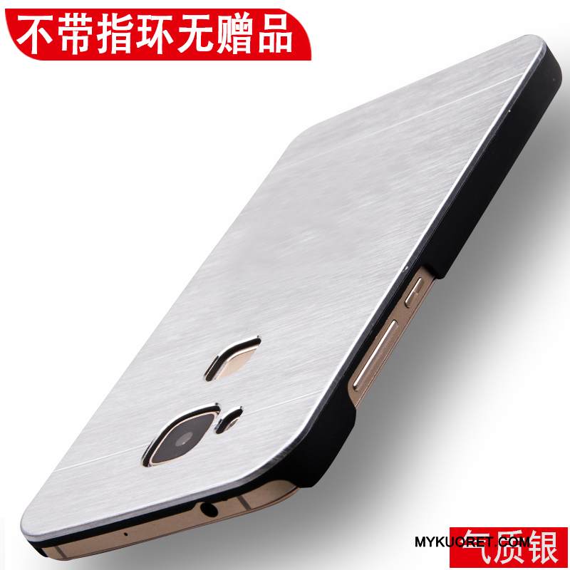 Kuori Huawei G7 Plus Metalli Pesty Suede Kova, Kotelo Huawei G7 Plus Suojaus Kulta Murtumaton