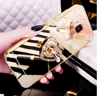 Kuori Huawei G7 Plus Metalli Puhelimen Kuoret Takakansi, Kotelo Huawei G7 Plus Kulta Kehys