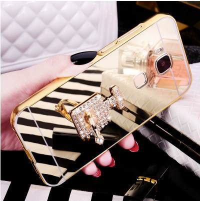 Kuori Huawei G7 Plus Metalli Puhelimen Kuoret Takakansi, Kotelo Huawei G7 Plus Kulta Kehys