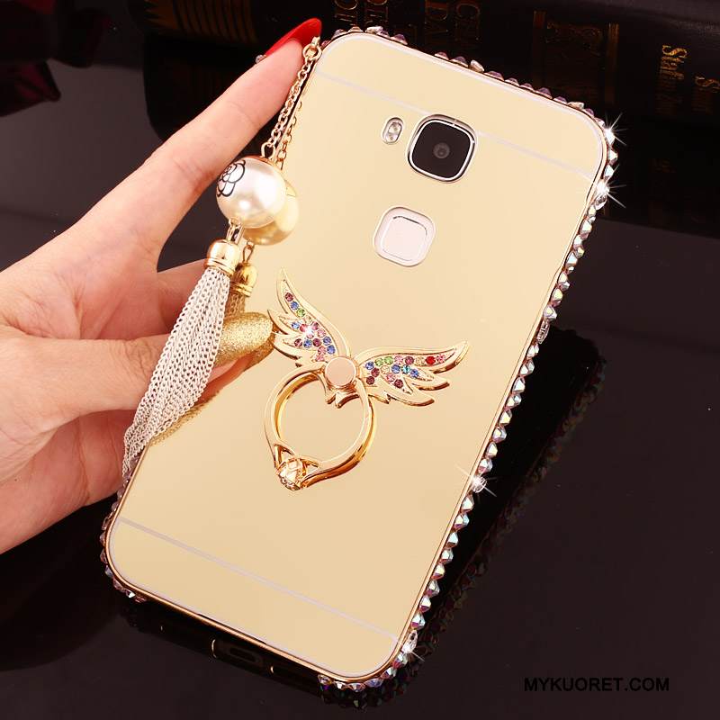 Kuori Huawei G7 Plus Metalli Rengas Hopea, Kotelo Huawei G7 Plus Suojaus Puhelimen Kuoret Murtumaton