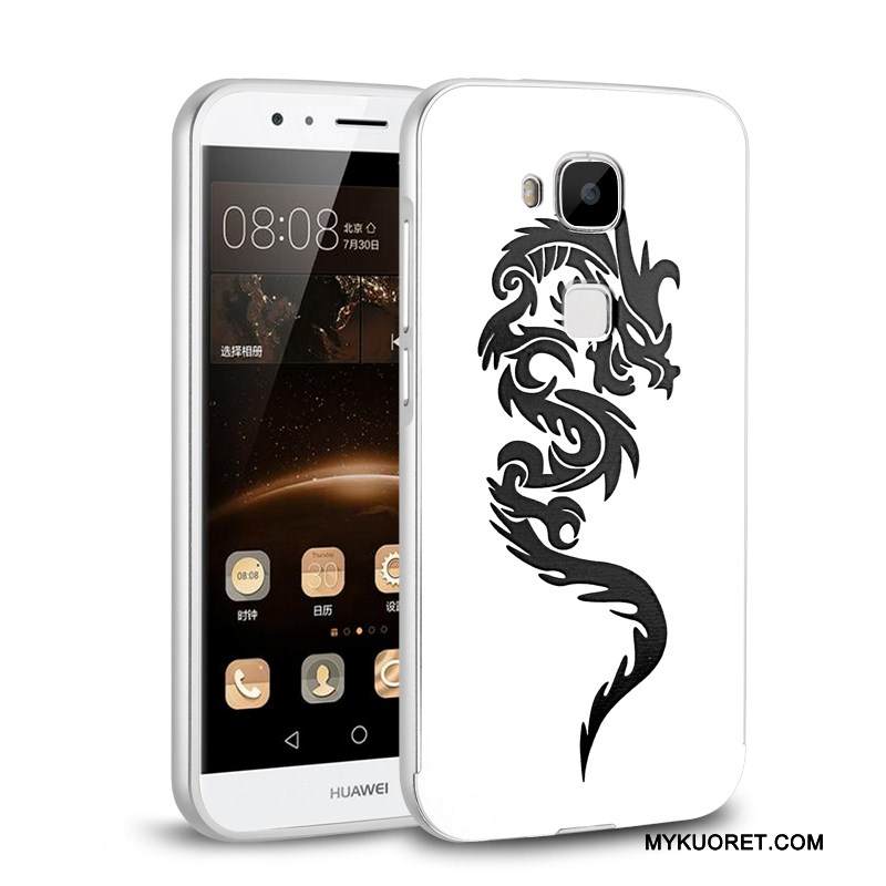 Kuori Huawei G7 Plus Metalli Takakansi Puhelimen Kuoret, Kotelo Huawei G7 Plus Keltainen