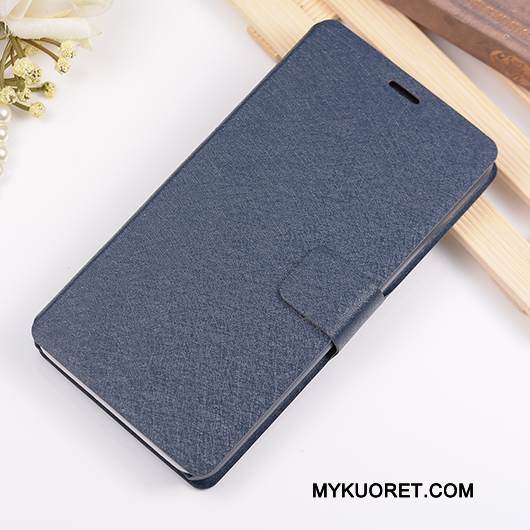 Kuori Huawei G7 Plus Nahka Puhelimen Kuoret Trendi, Kotelo Huawei G7 Plus Suojaus Vaaleansininen