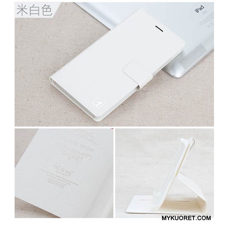 Kuori Huawei G7 Plus Nahka Puhelimen Kuoret Valkoinen, Kotelo Huawei G7 Plus Strassi