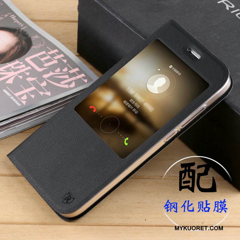 Kuori Huawei G7 Plus Nahka Tummansininen Puhelimen Kuoret, Kotelo Huawei G7 Plus Kuoret