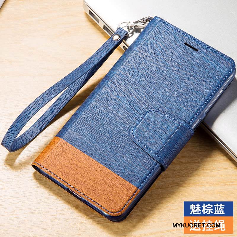 Kuori Huawei G7 Plus Nahka Tummansininen Puhelimen Kuoret, Kotelo Huawei G7 Plus Silikoni Murtumaton