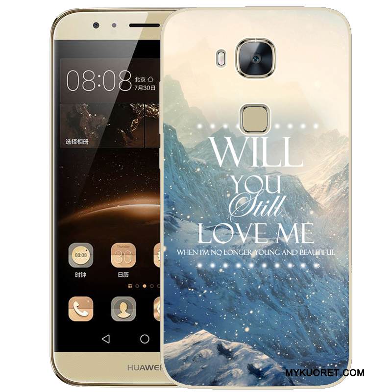 Kuori Huawei G7 Plus Pehmeä Neste Jauhe Puhelimen Kuoret, Kotelo Huawei G7 Plus Silikoni