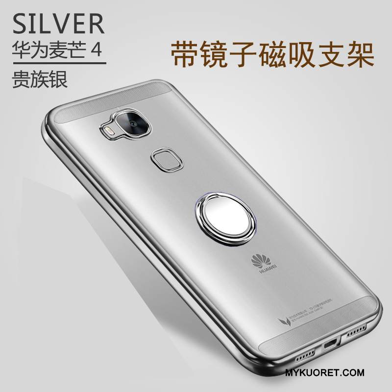 Kuori Huawei G7 Plus Pehmeä Neste Murtumaton Läpinäkyvä, Kotelo Huawei G7 Plus Monivärinen Puhelimen Kuoret Rengas