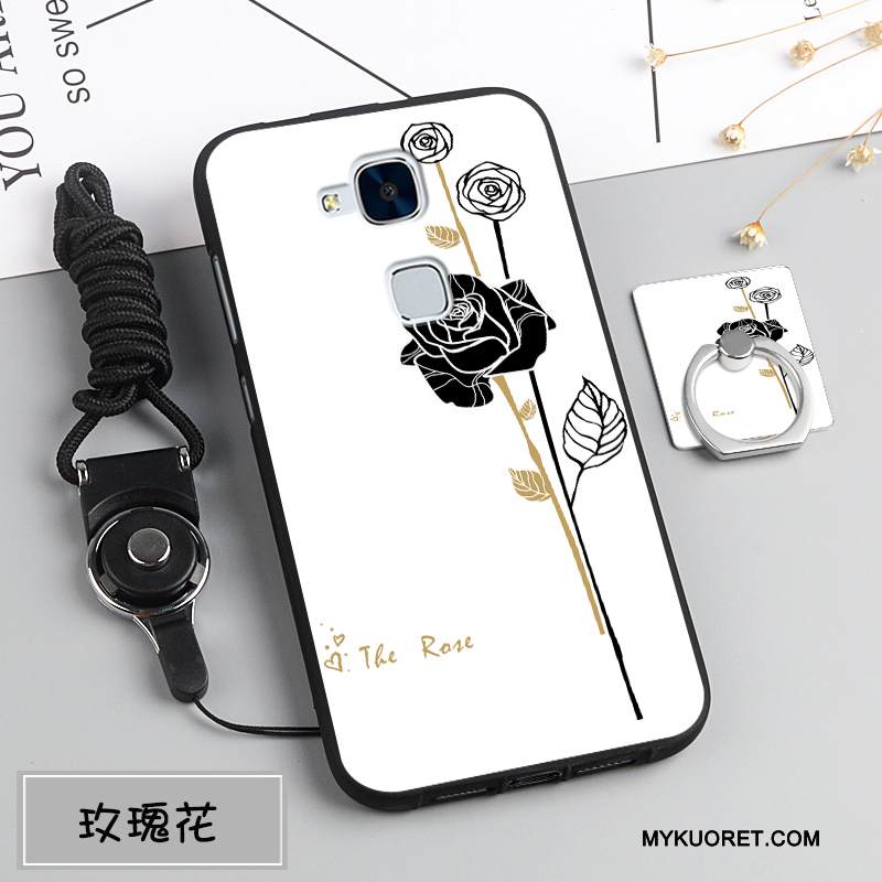 Kuori Huawei G7 Plus Pehmeä Neste Murtumaton Tummansininen, Kotelo Huawei G7 Plus Suojaus Puhelimen Kuoret Ripustettavat Koristeet