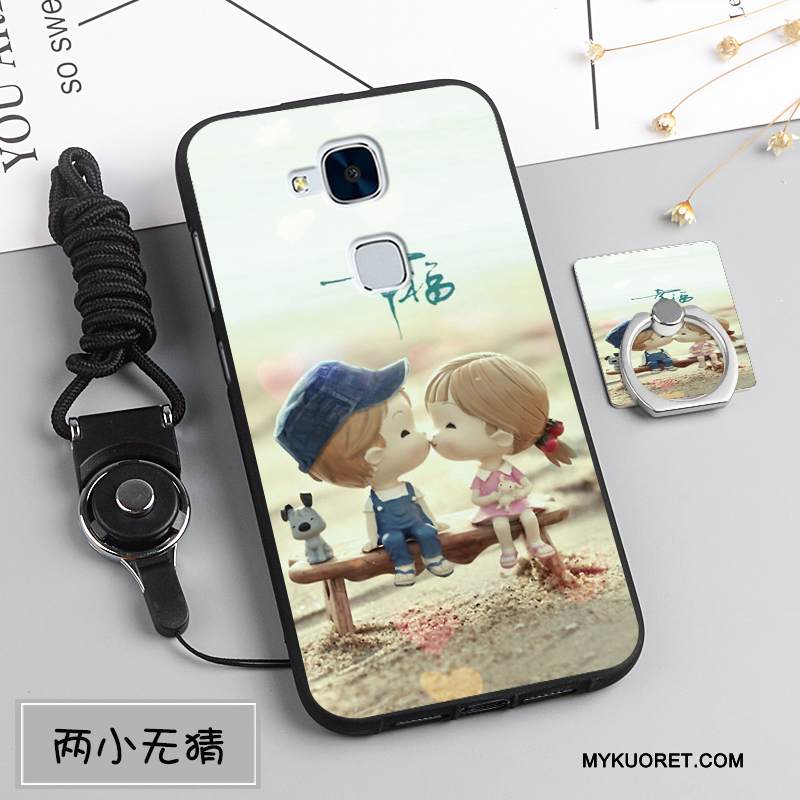 Kuori Huawei G7 Plus Pehmeä Neste Murtumaton Tummansininen, Kotelo Huawei G7 Plus Suojaus Puhelimen Kuoret Ripustettavat Koristeet