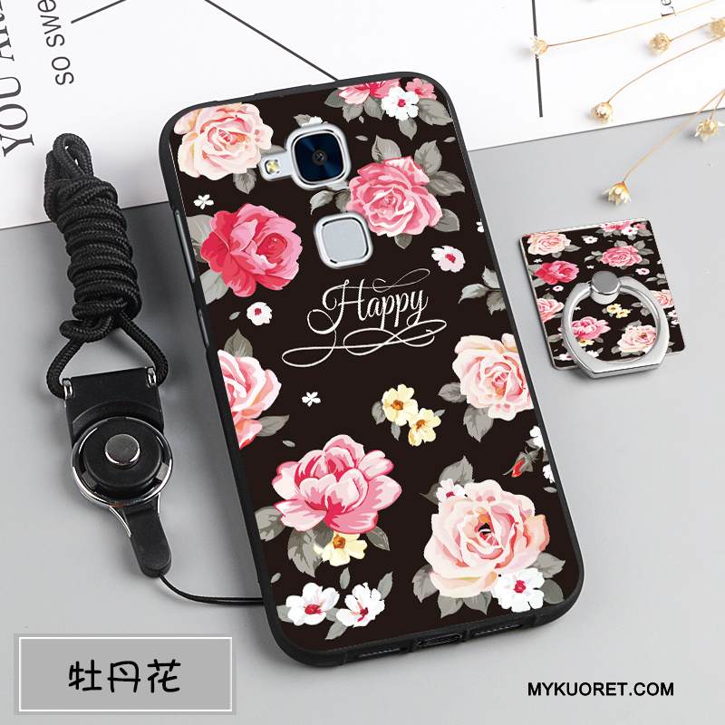 Kuori Huawei G7 Plus Pehmeä Neste Murtumaton Tummansininen, Kotelo Huawei G7 Plus Suojaus Puhelimen Kuoret Ripustettavat Koristeet