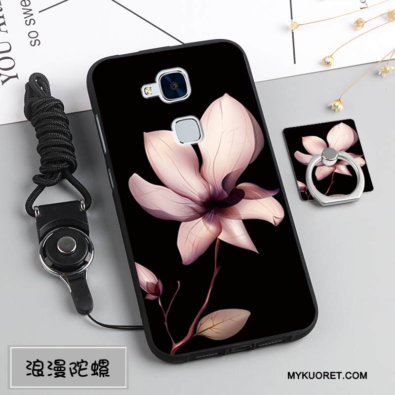 Kuori Huawei G7 Plus Pehmeä Neste Murtumaton Tummansininen, Kotelo Huawei G7 Plus Suojaus Puhelimen Kuoret Ripustettavat Koristeet