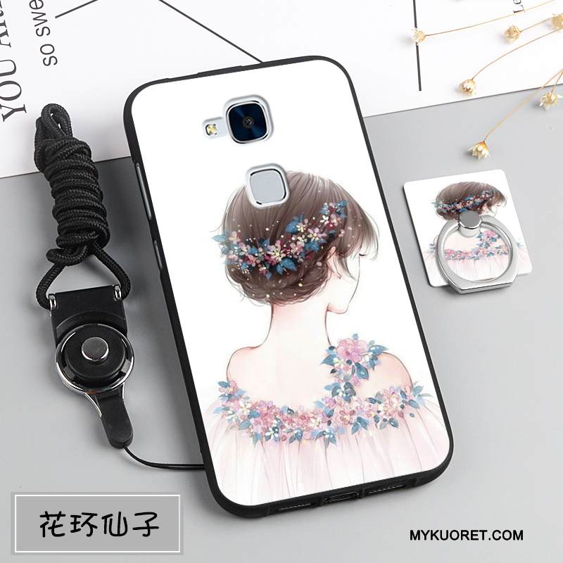 Kuori Huawei G7 Plus Pehmeä Neste Murtumaton Tummansininen, Kotelo Huawei G7 Plus Suojaus Puhelimen Kuoret Ripustettavat Koristeet