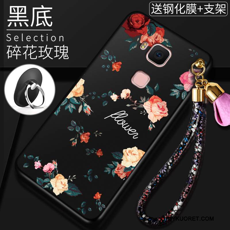 Kuori Huawei G7 Plus Pehmeä Neste Ohut Puhelimen Kuoret, Kotelo Huawei G7 Plus Laukut Pesty Suede Punainen