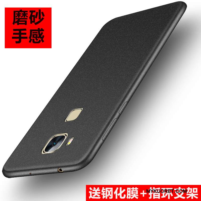 Kuori Huawei G7 Plus Pehmeä Neste Pesty Suede Puhelimen Kuoret, Kotelo Huawei G7 Plus Silikoni Trendi Punainen