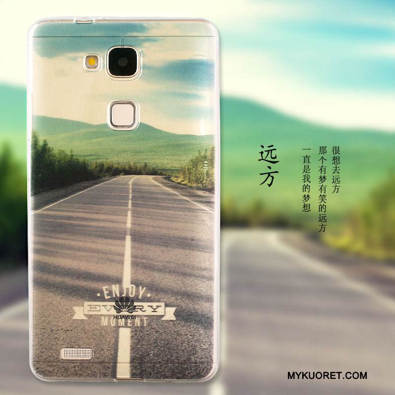 Kuori Huawei G7 Plus Pehmeä Neste Puhelimen Kuoret Murtumaton, Kotelo Huawei G7 Plus Silikoni Sininen