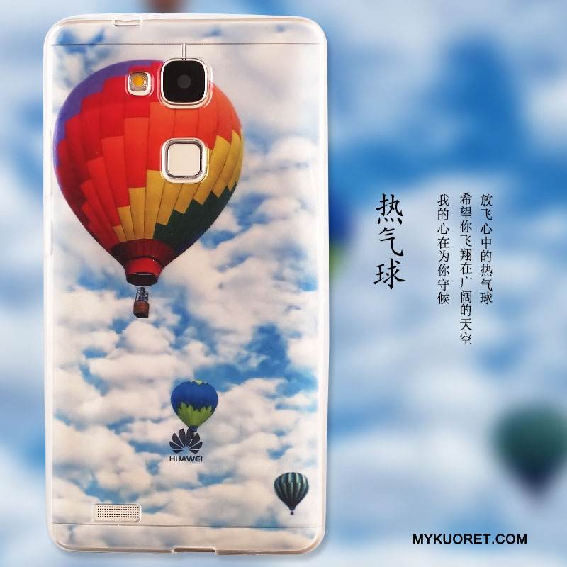 Kuori Huawei G7 Plus Pehmeä Neste Puhelimen Kuoret Murtumaton, Kotelo Huawei G7 Plus Silikoni Sininen