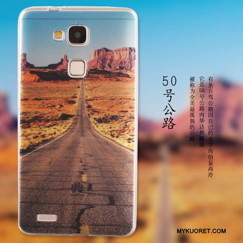 Kuori Huawei G7 Plus Pehmeä Neste Puhelimen Kuoret Murtumaton, Kotelo Huawei G7 Plus Silikoni Sininen