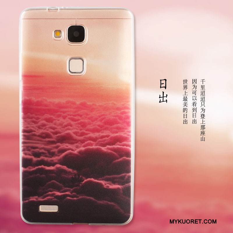 Kuori Huawei G7 Plus Pehmeä Neste Puhelimen Kuoret Murtumaton, Kotelo Huawei G7 Plus Silikoni Sininen