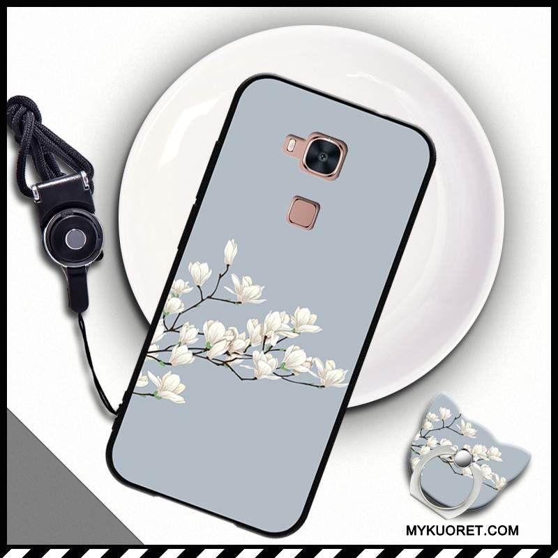 Kuori Huawei G7 Plus Pehmeä Neste Puhelimen Kuoret Musta, Kotelo Huawei G7 Plus Silikoni Trendi