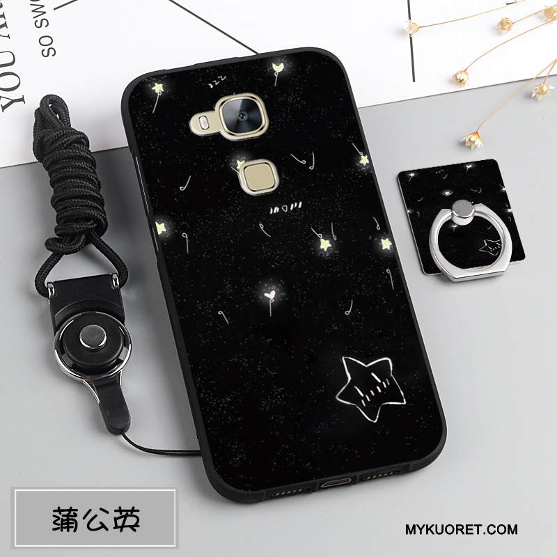 Kuori Huawei G7 Plus Pehmeä Neste Ripustettavat Koristeet Puhelimen Kuoret, Kotelo Huawei G7 Plus Silikoni Murtumaton Tummansininen