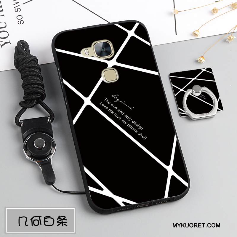 Kuori Huawei G7 Plus Pehmeä Neste Ripustettavat Koristeet Puhelimen Kuoret, Kotelo Huawei G7 Plus Silikoni Murtumaton Tummansininen