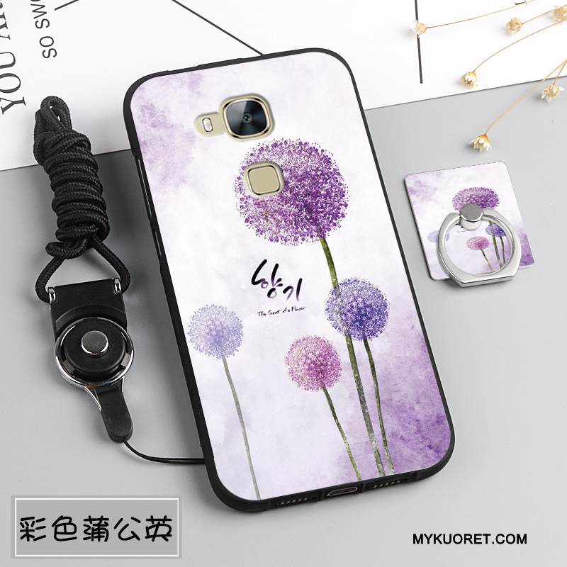 Kuori Huawei G7 Plus Pehmeä Neste Ripustettavat Koristeet Puhelimen Kuoret, Kotelo Huawei G7 Plus Silikoni Murtumaton Tummansininen