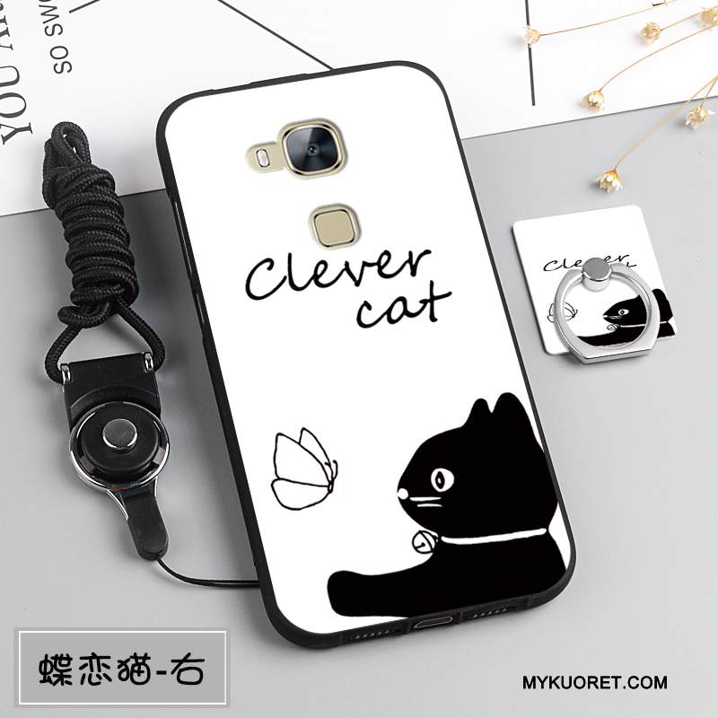 Kuori Huawei G7 Plus Pehmeä Neste Ripustettavat Koristeet Puhelimen Kuoret, Kotelo Huawei G7 Plus Silikoni Murtumaton Tummansininen