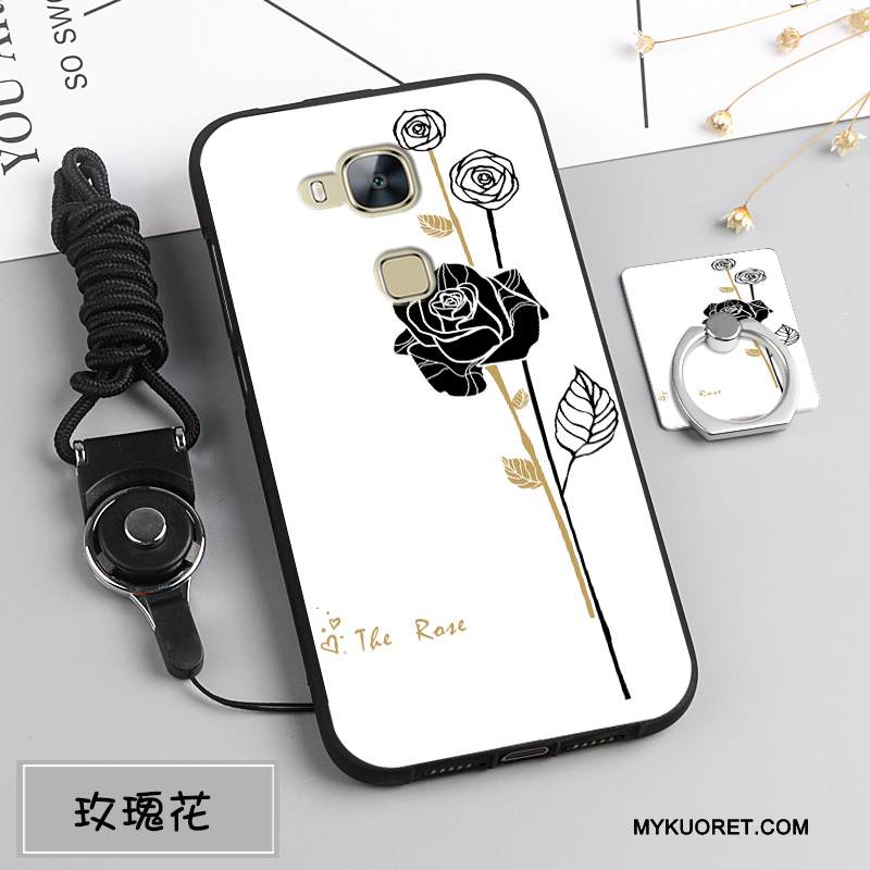 Kuori Huawei G7 Plus Pehmeä Neste Ripustettavat Koristeet Puhelimen Kuoret, Kotelo Huawei G7 Plus Silikoni Murtumaton Tummansininen