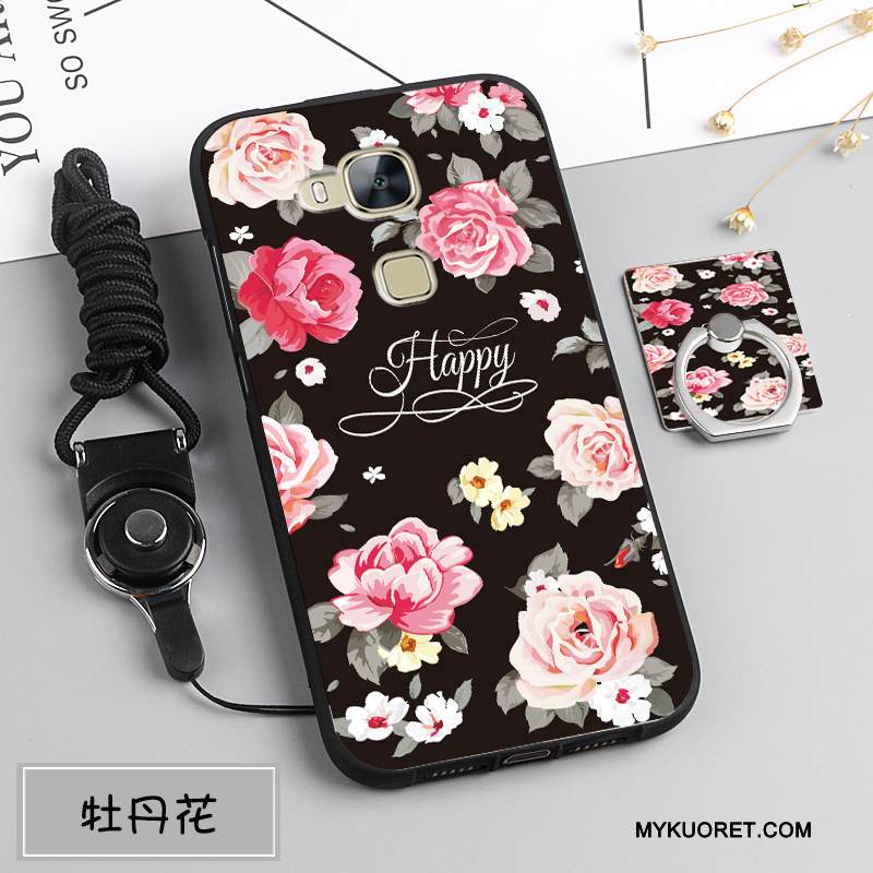 Kuori Huawei G7 Plus Pehmeä Neste Ripustettavat Koristeet Puhelimen Kuoret, Kotelo Huawei G7 Plus Silikoni Murtumaton Tummansininen