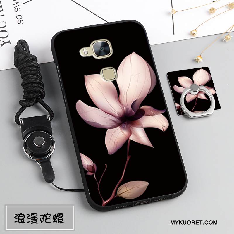 Kuori Huawei G7 Plus Pehmeä Neste Ripustettavat Koristeet Puhelimen Kuoret, Kotelo Huawei G7 Plus Silikoni Murtumaton Tummansininen