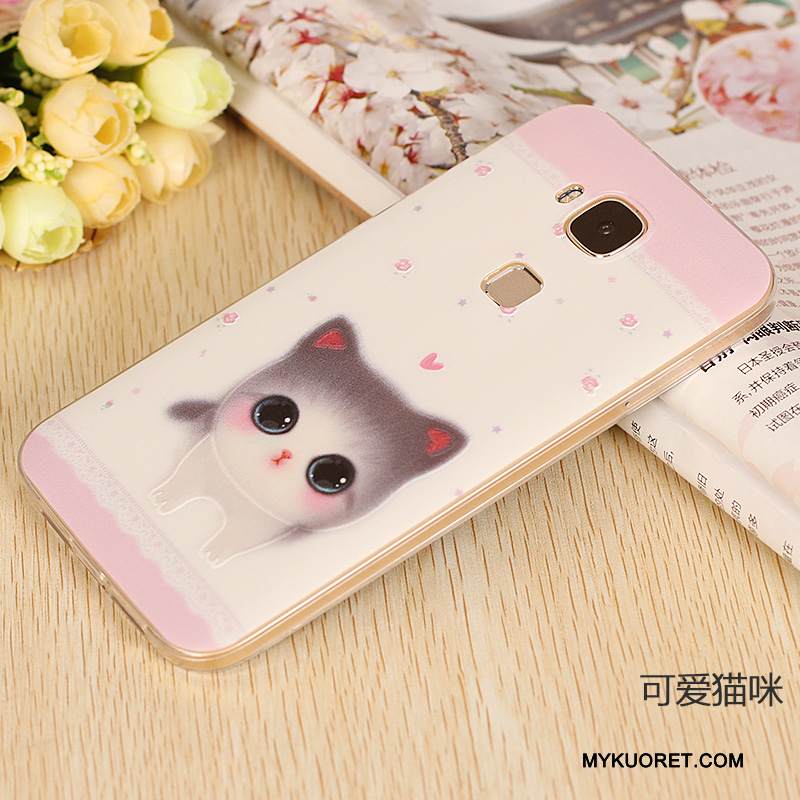 Kuori Huawei G7 Plus Pehmeä Neste Vaalean Puhelimen Kuoret, Kotelo Huawei G7 Plus Silikoni Ohut Ultra