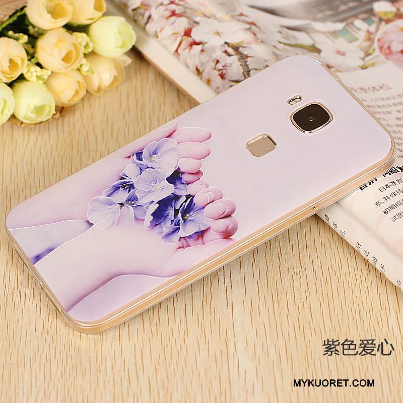 Kuori Huawei G7 Plus Pehmeä Neste Vaalean Puhelimen Kuoret, Kotelo Huawei G7 Plus Silikoni Ohut Ultra