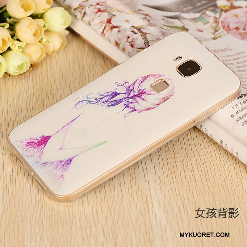 Kuori Huawei G7 Plus Pehmeä Neste Vaalean Puhelimen Kuoret, Kotelo Huawei G7 Plus Silikoni Ohut Ultra