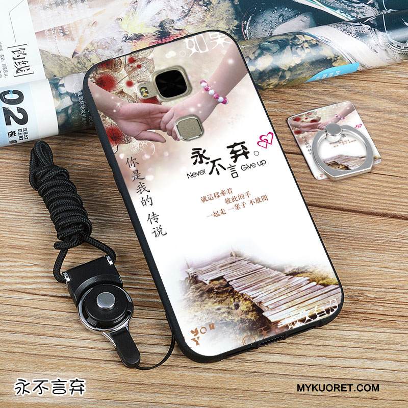 Kuori Huawei G7 Plus Pehmeä Neste Valkoinen Eurooppa, Kotelo Huawei G7 Plus Silikoni Murtumaton Trendi