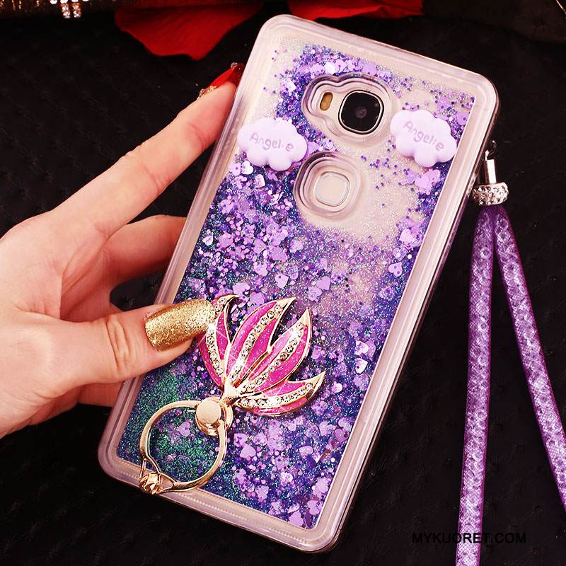 Kuori Huawei G7 Plus Sarjakuva Neste Puhelimen Kuoret, Kotelo Huawei G7 Plus Silikoni Juoksuhiekka Violetti