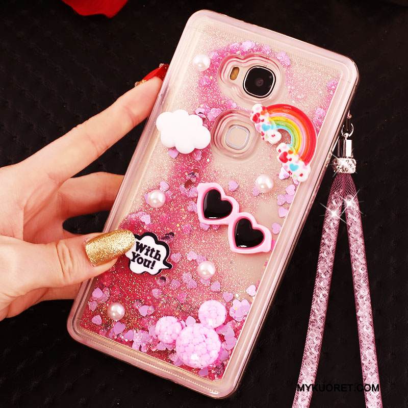 Kuori Huawei G7 Plus Sarjakuva Neste Puhelimen Kuoret, Kotelo Huawei G7 Plus Silikoni Juoksuhiekka Violetti