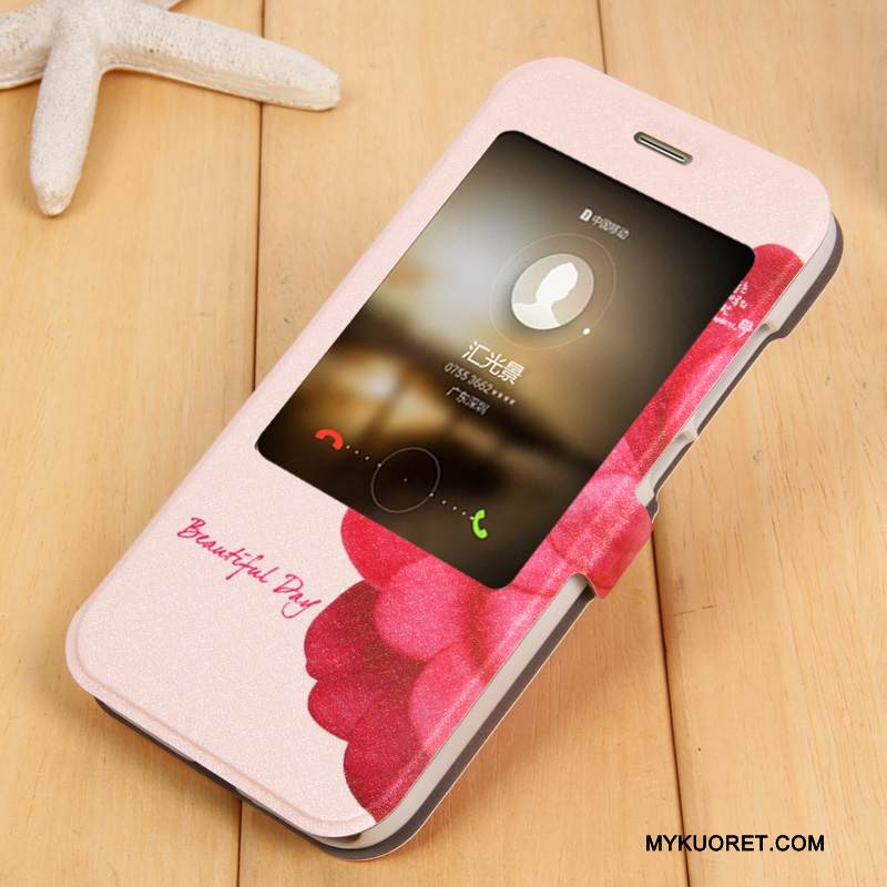 Kuori Huawei G7 Plus Sarjakuva Puhelimen Kuoret Violetti, Kotelo Huawei G7 Plus Nahka Herää