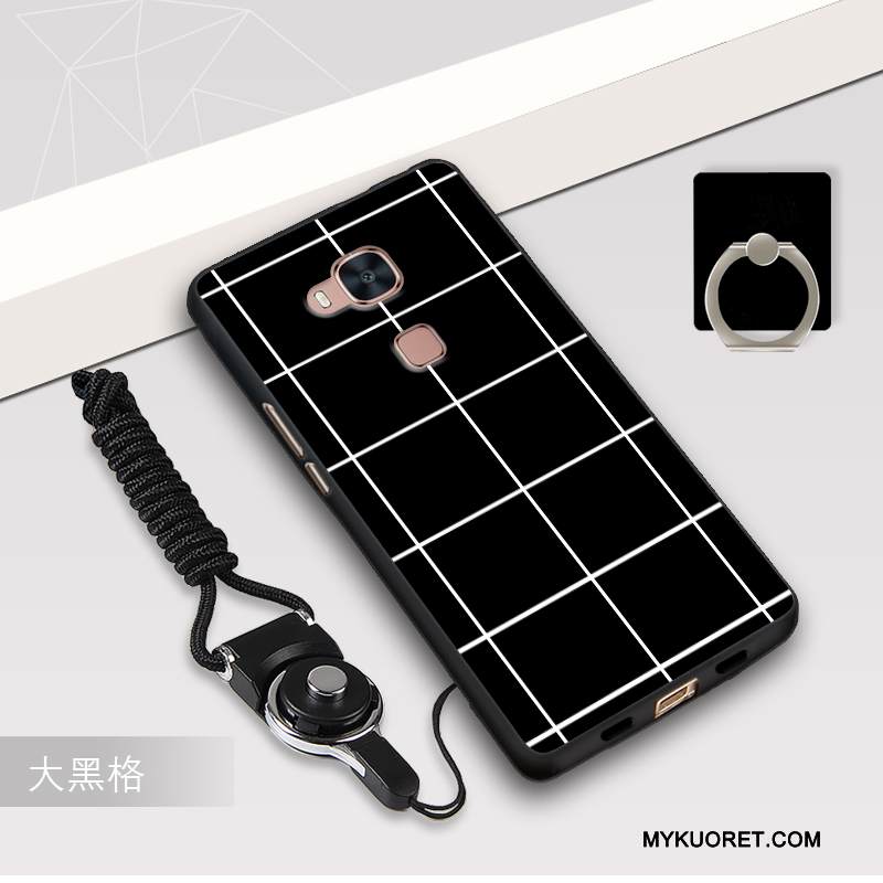 Kuori Huawei G7 Plus Silikoni Murtumaton Tummansininen, Kotelo Huawei G7 Plus Suojaus Puhelimen Kuoret Ripustettavat Koristeet