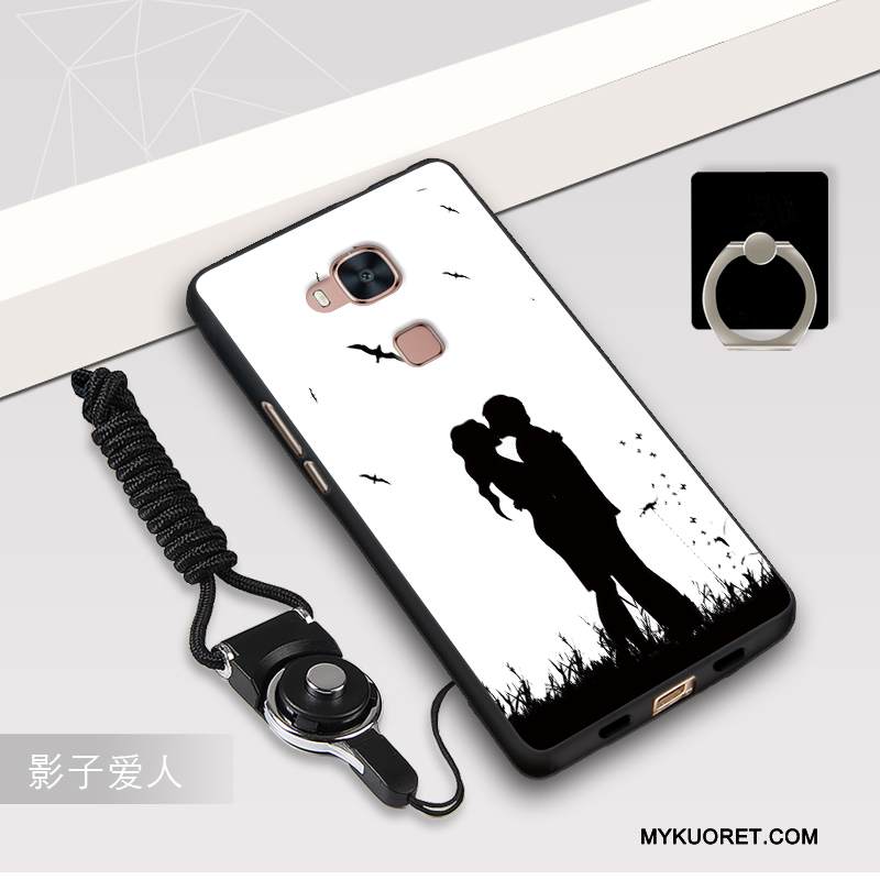Kuori Huawei G7 Plus Silikoni Murtumaton Tummansininen, Kotelo Huawei G7 Plus Suojaus Puhelimen Kuoret Ripustettavat Koristeet