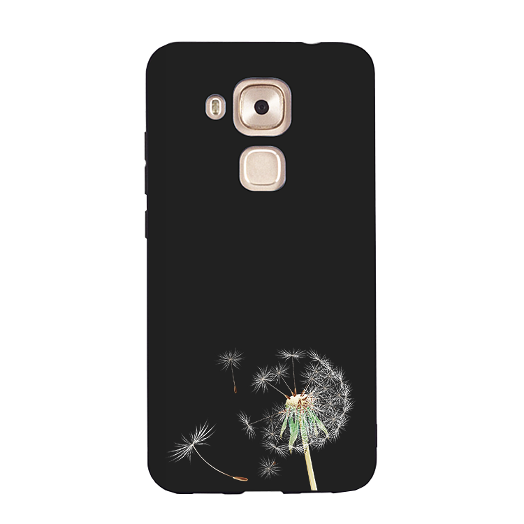 Kuori Huawei G7 Plus Silikoni Puhelimen Kuoret Kauneus, Kotelo Huawei G7 Plus Pehmeä Neste Tuuli Musta