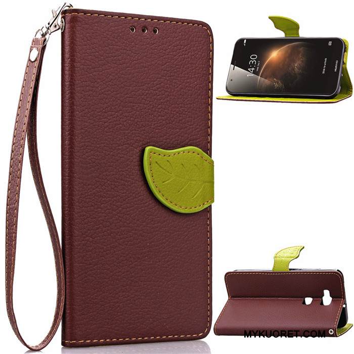 Kuori Huawei G7 Plus Silikoni Puhelimen Kuoret Murtumaton, Kotelo Huawei G7 Plus Nahka Trendi Vihreä