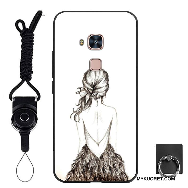 Kuori Huawei G7 Plus Silikoni Trendi Puhelimen Kuoret, Kotelo Huawei G7 Plus Pehmeä Neste Ripustettavat Koristeet Persoonallisuus