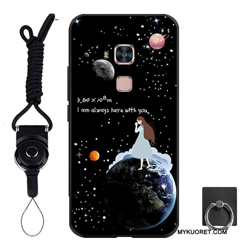 Kuori Huawei G7 Plus Silikoni Trendi Puhelimen Kuoret, Kotelo Huawei G7 Plus Pehmeä Neste Ripustettavat Koristeet Persoonallisuus